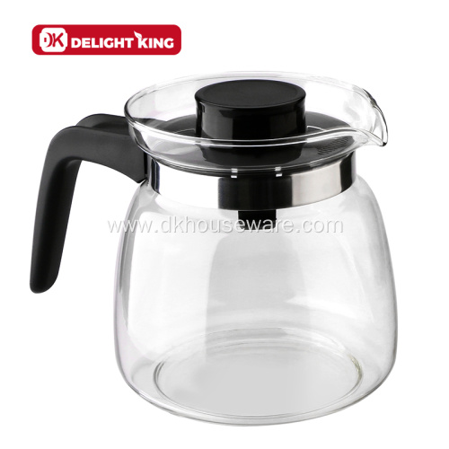 Hot Water Clear Glass Teapot Customizable Logo